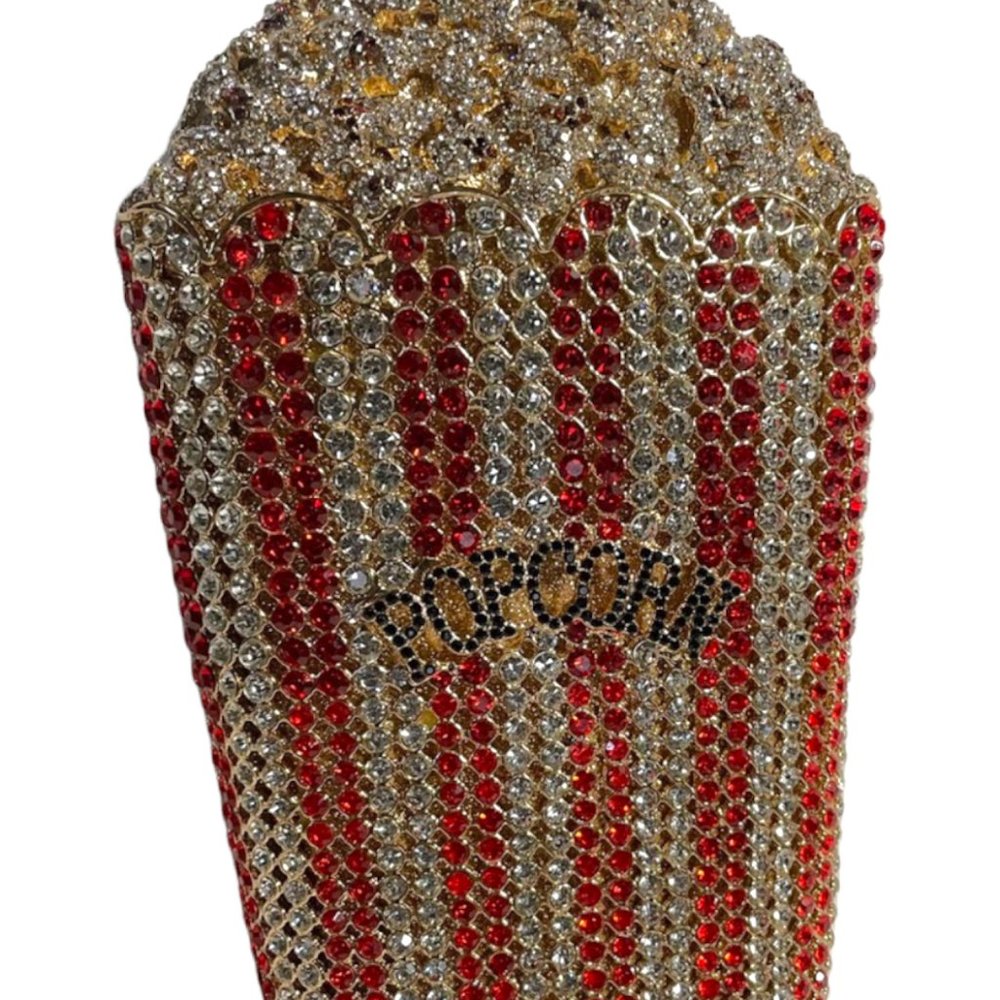 Popcorn Swarovski crystal purse
